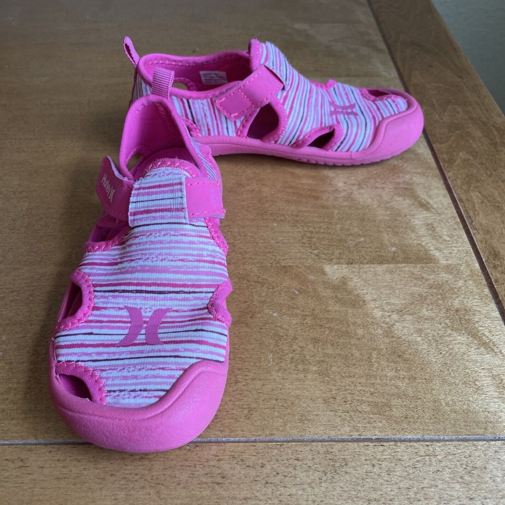 HURLEY Kona Toddler Girl Cute Pink Aquatic Water Beach Shoes Size 10
